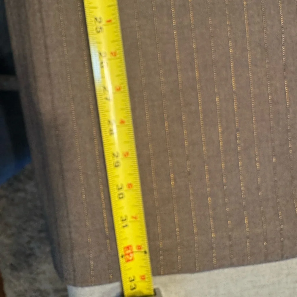 Alice + Olivia Draped Sash Dress Green Gold Metallic Mini Size M - Picture 10 of 10